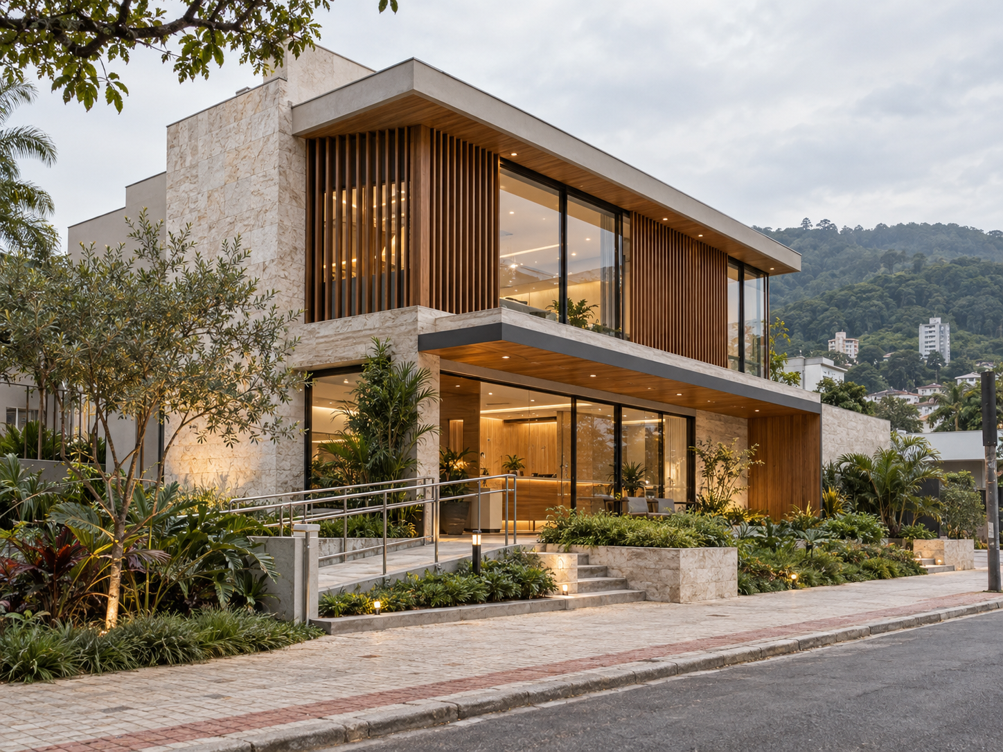 Clínica exclusiva com arquitetura contemporânea em Blumenau